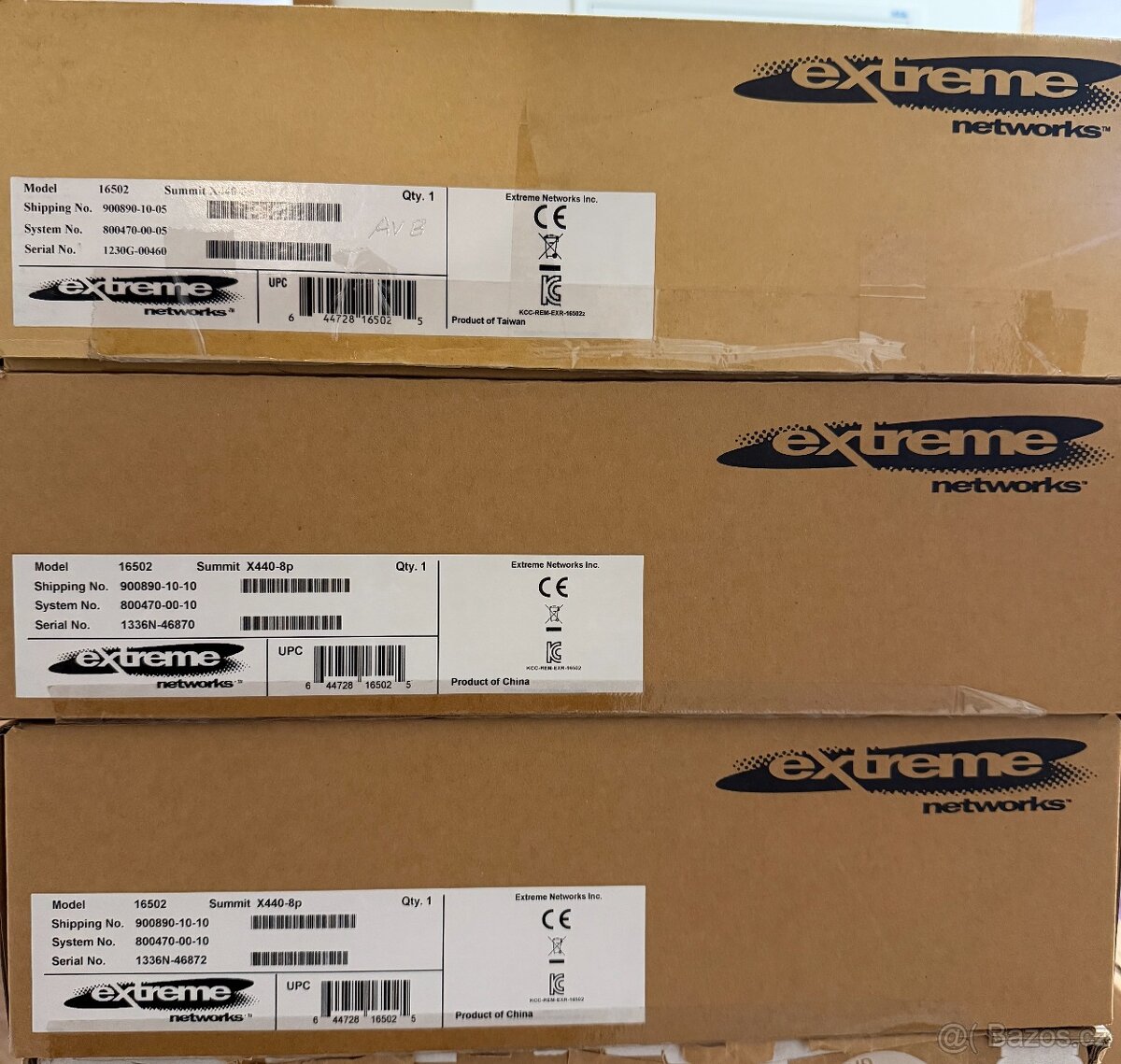 3× Extreme Networks Summit X440-8p PoE switch - 13
