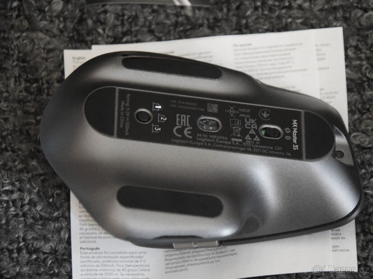 Logitech MX Master 3S verze s USB přijímačem, zár.do 01/2027 - 13