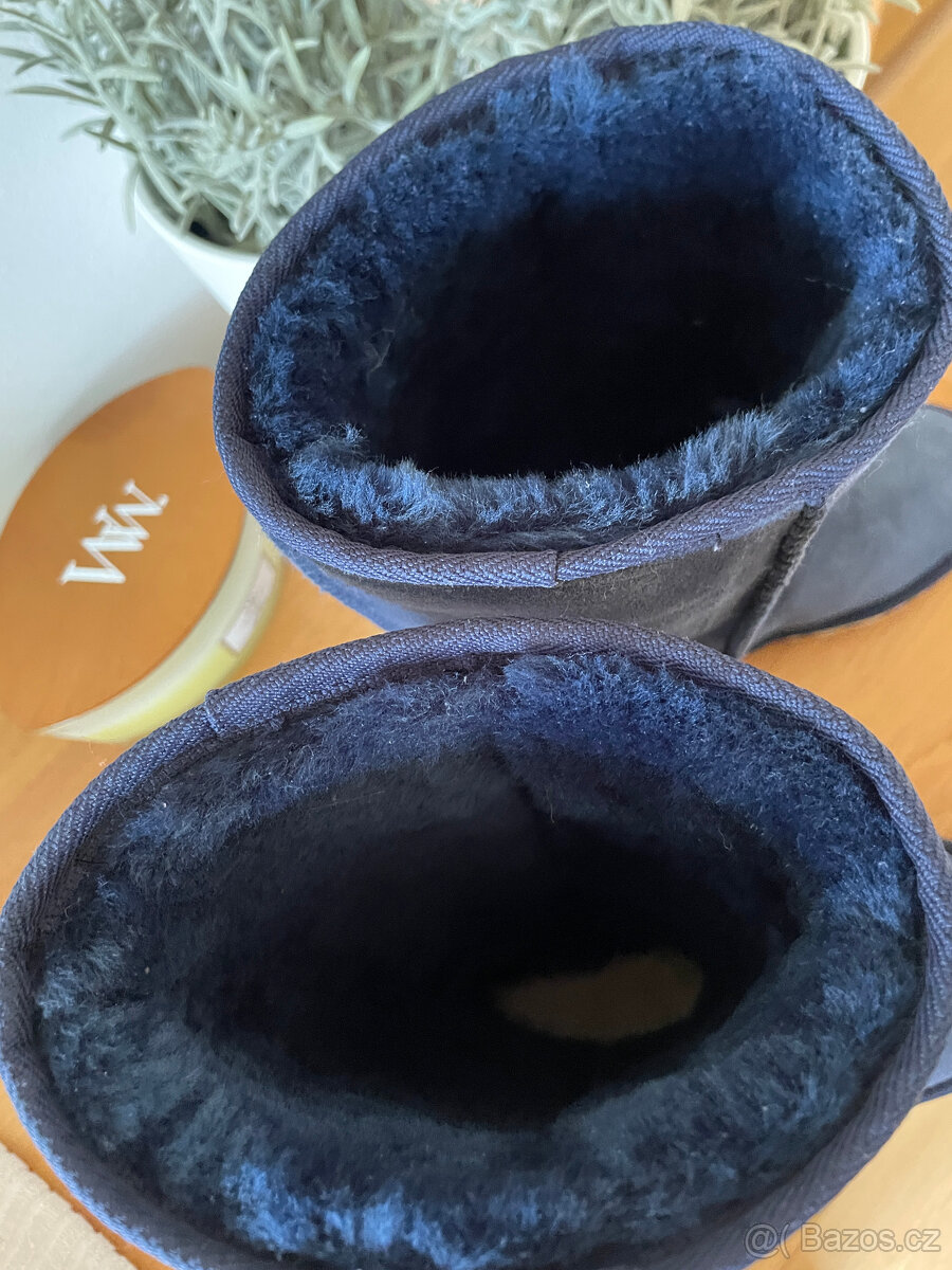 Nové modré kožené válenky sněhule boots UGG vel. 39 - 13