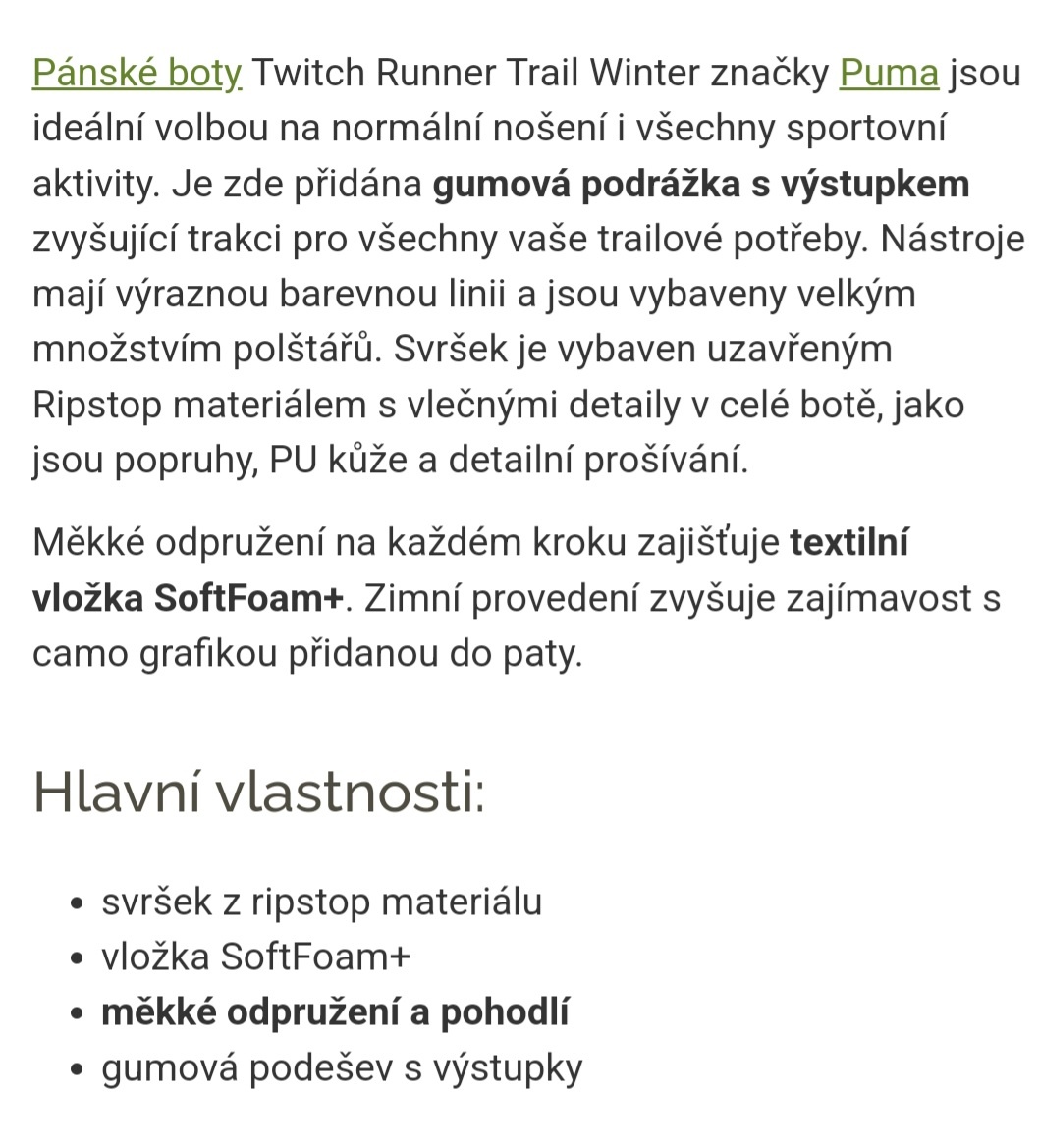 NOVÉ BĚŽECKÉ BOTY PUMA VEL.40 a 37,5 PC 1300,- - 13