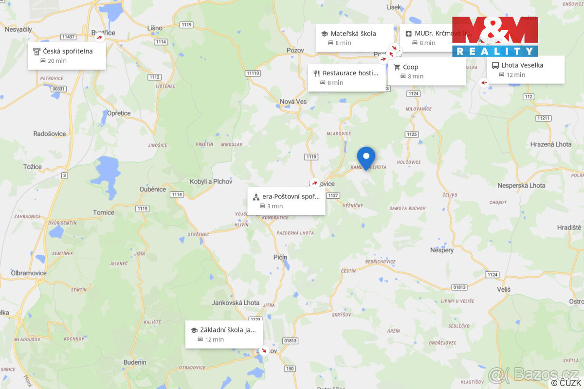 Prodej pozemku k bydlení, 1373 m², Popovice - 13