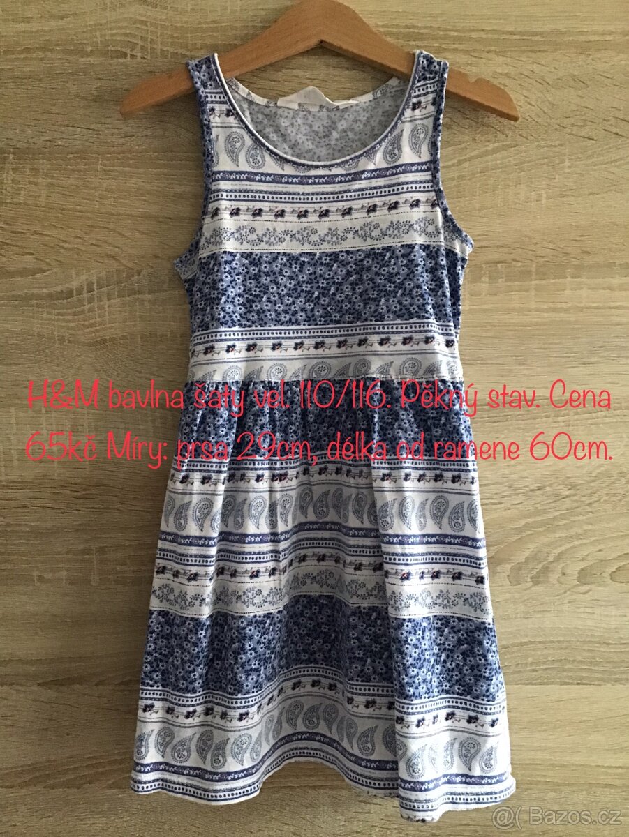 Dívčí šaty a sukně vel. 110 - 13