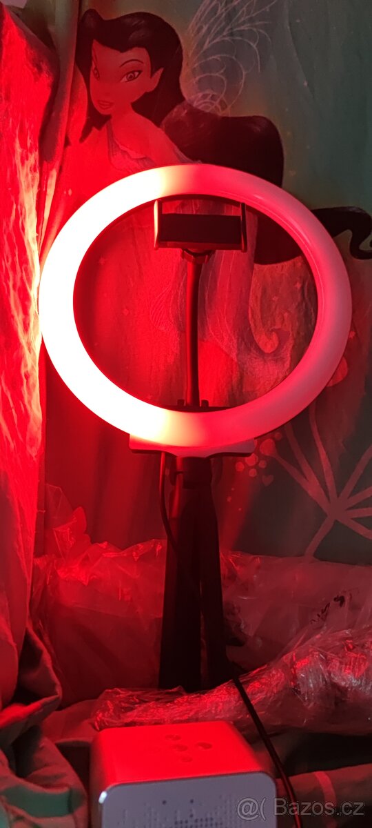 RGB Prstencová lampa, kruhové světlo ring led light set 26cm - 13