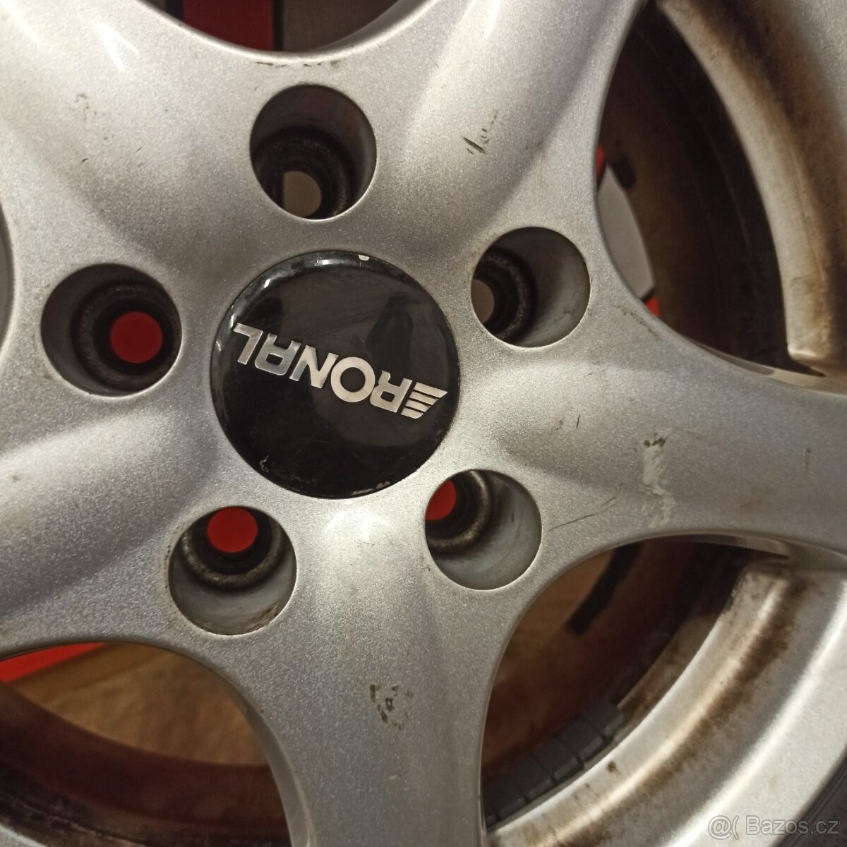 ALU kola Ronal 5x112, zimní pneu 7mm, 195/65 R15 - 13