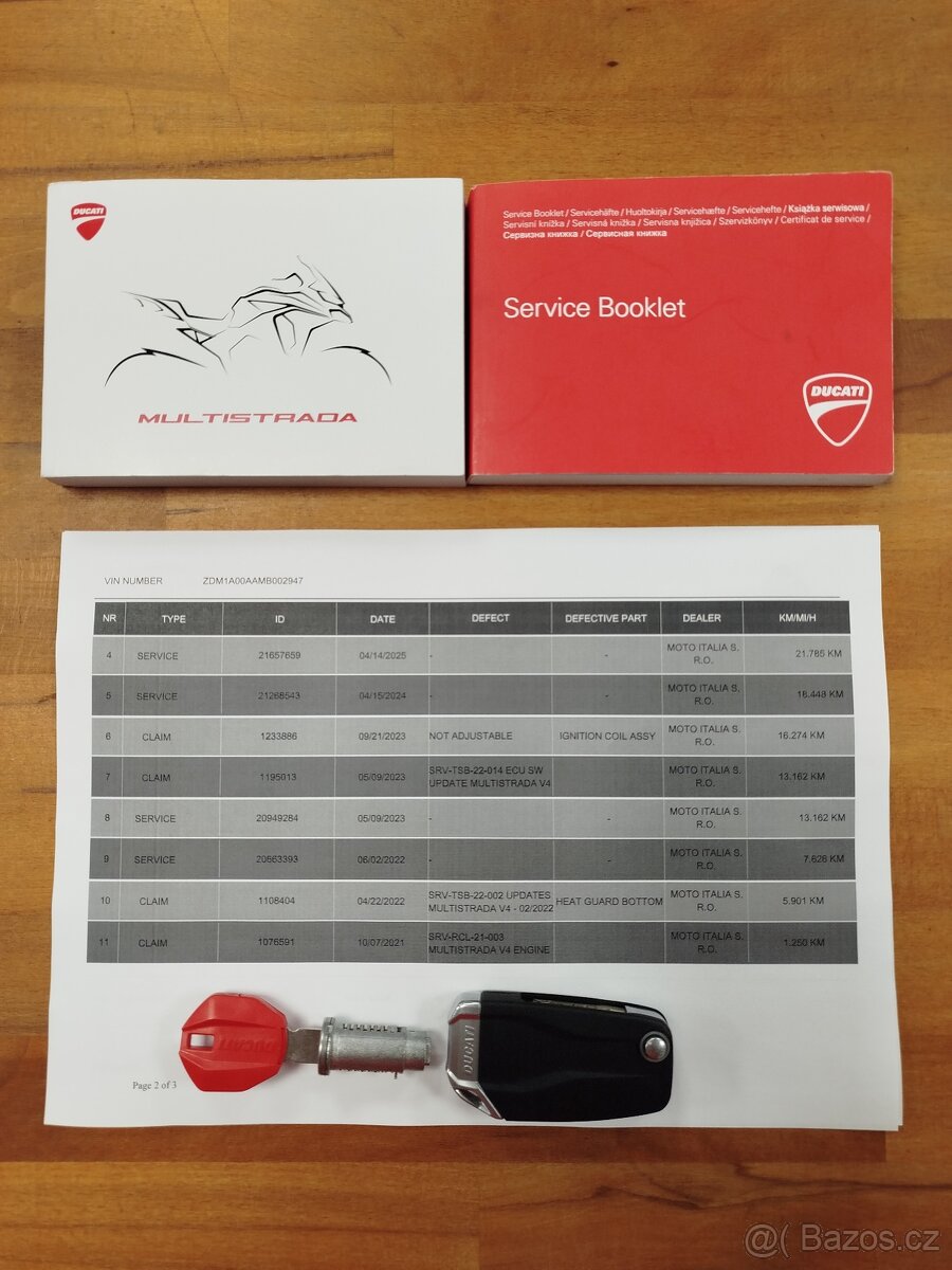 Ducati Multistrada V4 S, ČR, 1. MAJITEL, VÝBAVA, SERVIS - 13