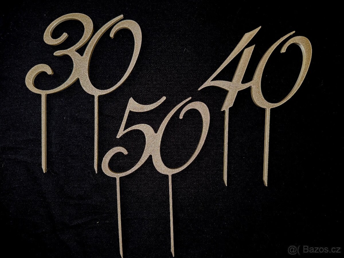 3D tisky - ZÁPICHY NA DORT - 13