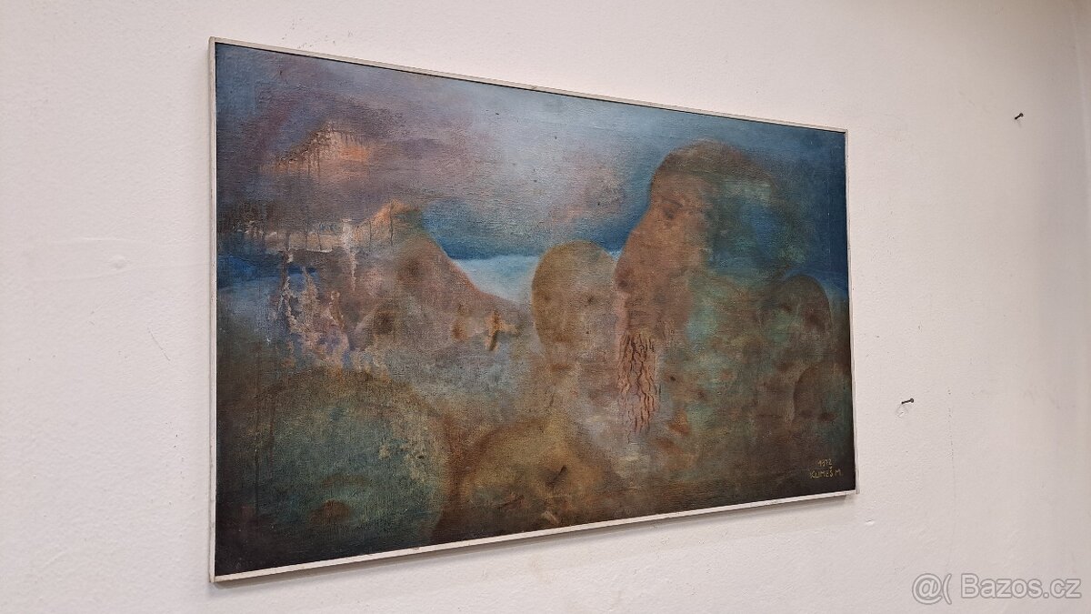 Velký obraz - Milan Klimeš 1972 - olej plátno 6789 - 13