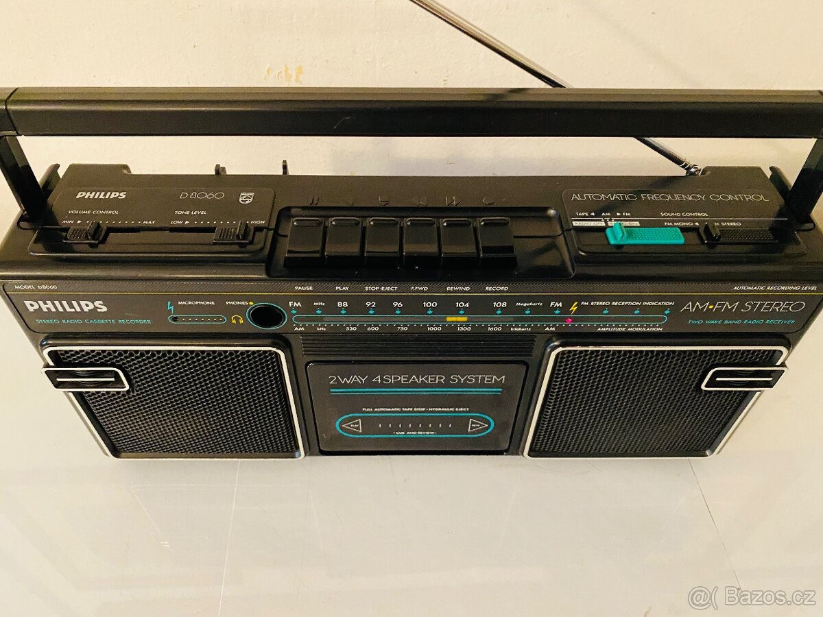 Radiomagnetofon Philips D 8060, rok 1987 - 13