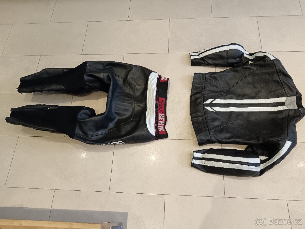 Berik Brave Heart-Pánská kožená moto kombinéza, dvoudílná - 13