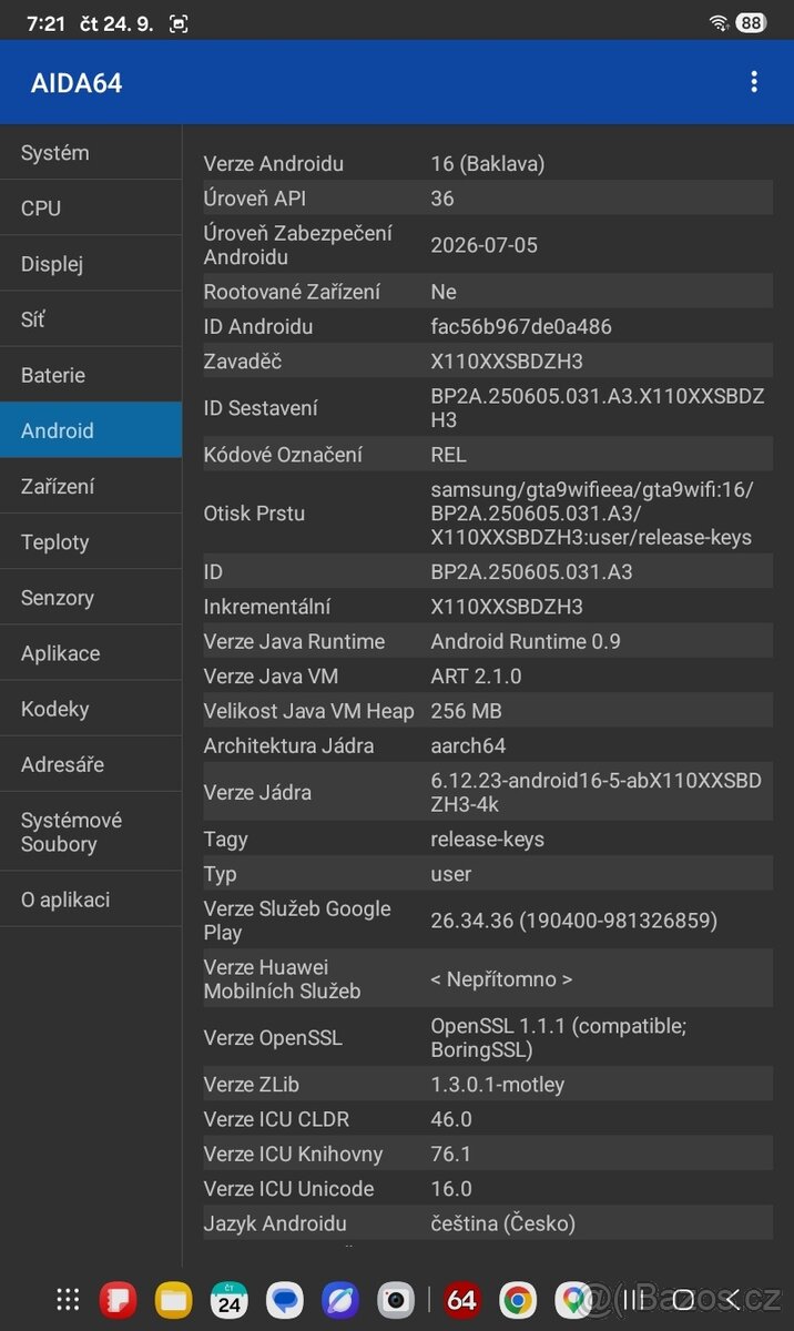 Samsung Galaxy Tab A9 | Android 16 | výborná baterie - 13