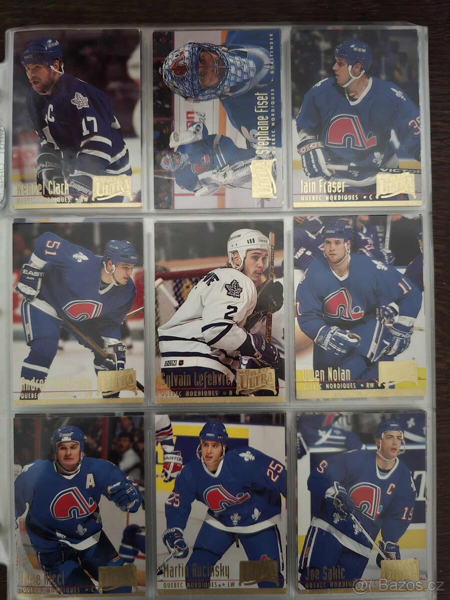Predám hokejové kartičky ultra fleer 94-95 set prva seria - 13