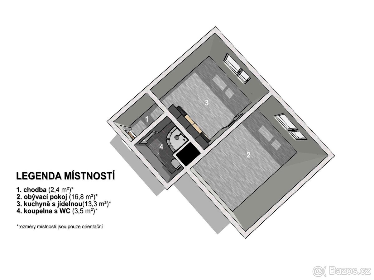 Byt 2KK po kompletní rekonstrukci, Liberecká, Jablonec nad N - 13