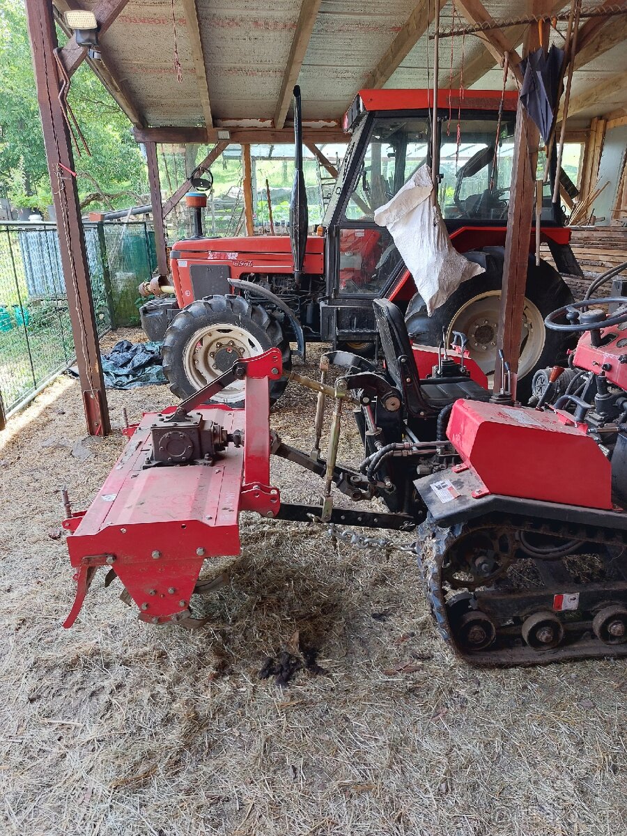 traktor pásový+bagr přední radlice rotavator nakladač - 13