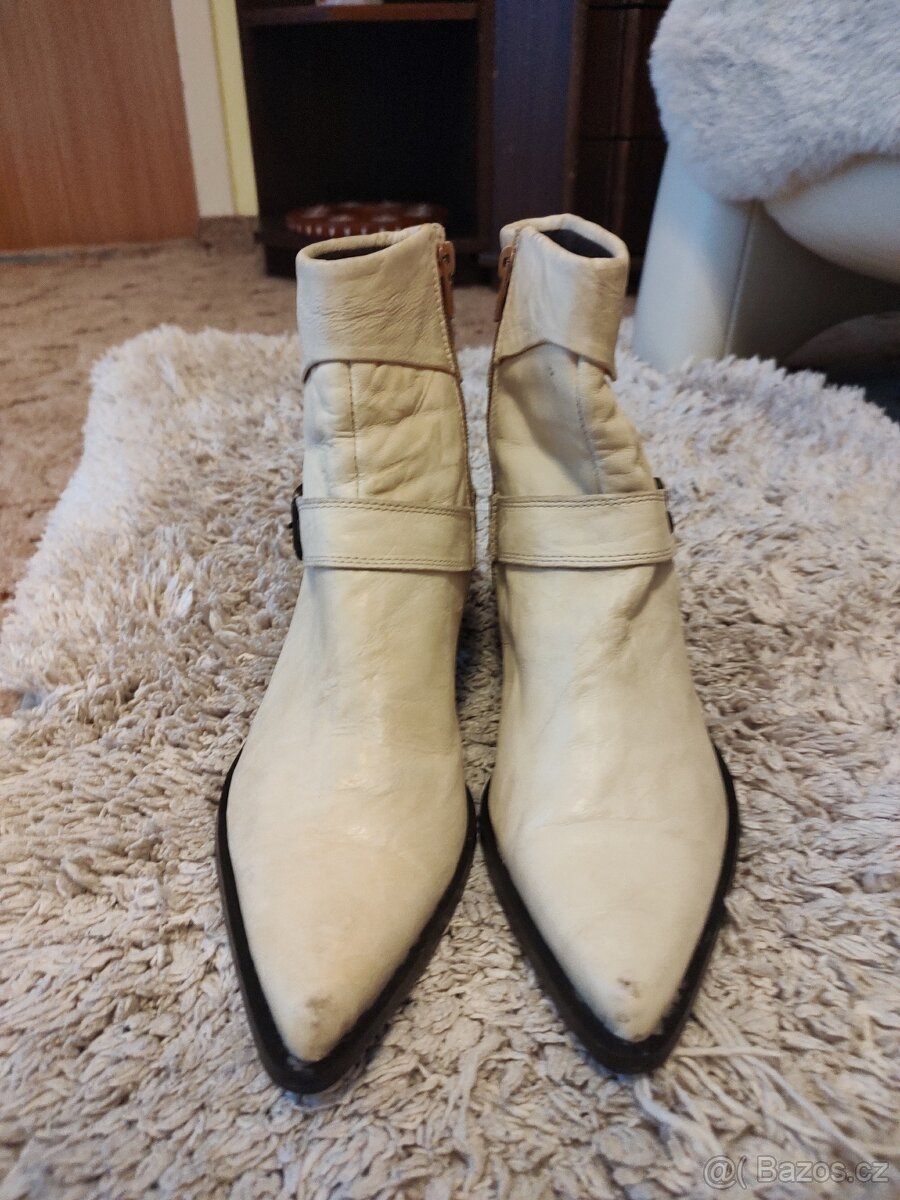 Kožené polokozačky - koně - 13