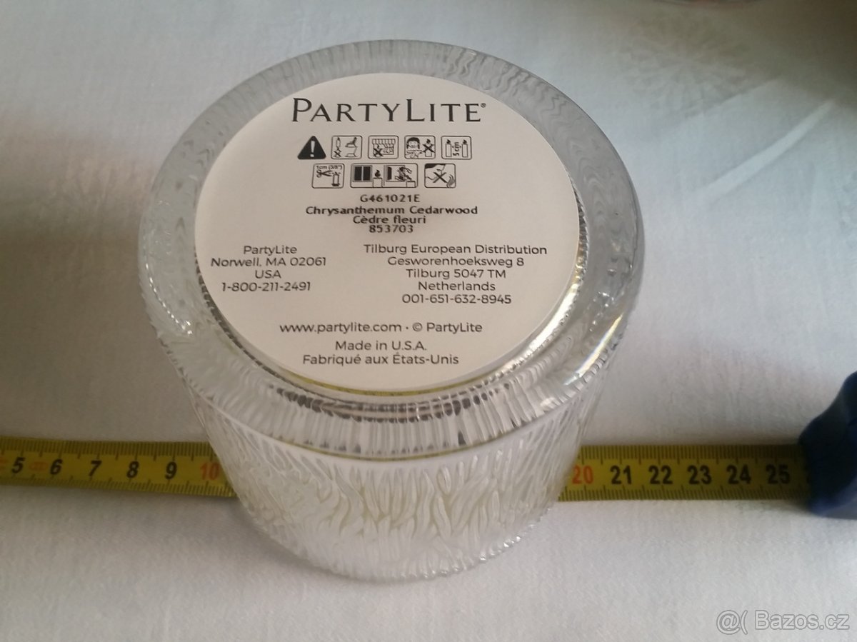 PARTYLITE U.S.A. - sklo - dekorace - svíčka - 13