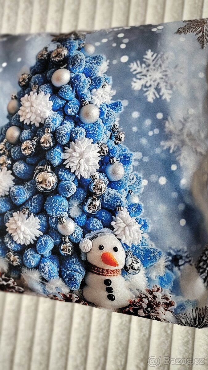 4x "Vánoční" povlak na polštář 45x45 cm - 13