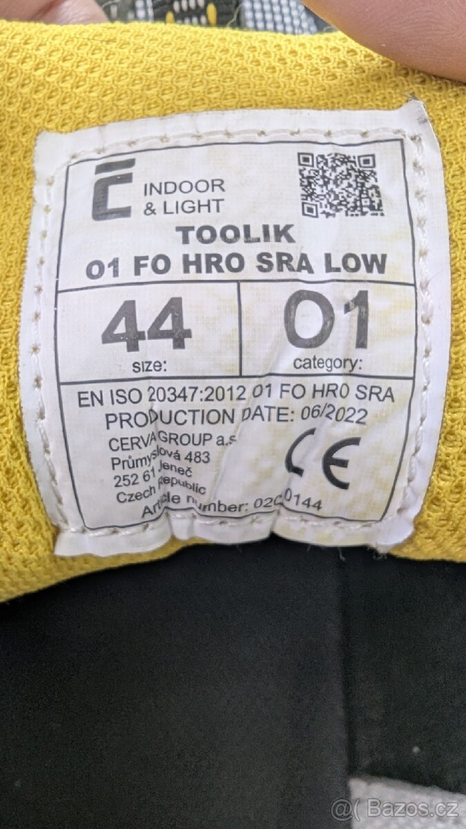 CERVA TOOLIK MF S1P HRO SRA vel.44 - 13