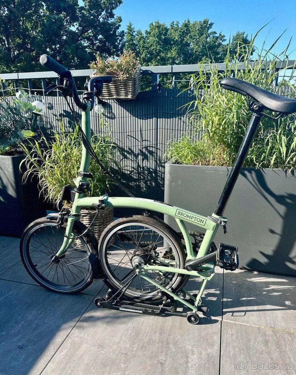 Brompton C Line Explore Matcha Green (6 rychlostí) - 13