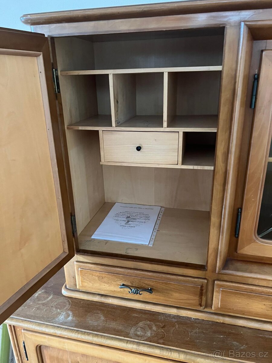 Příborník /bufet starožitný masiv dub - 13