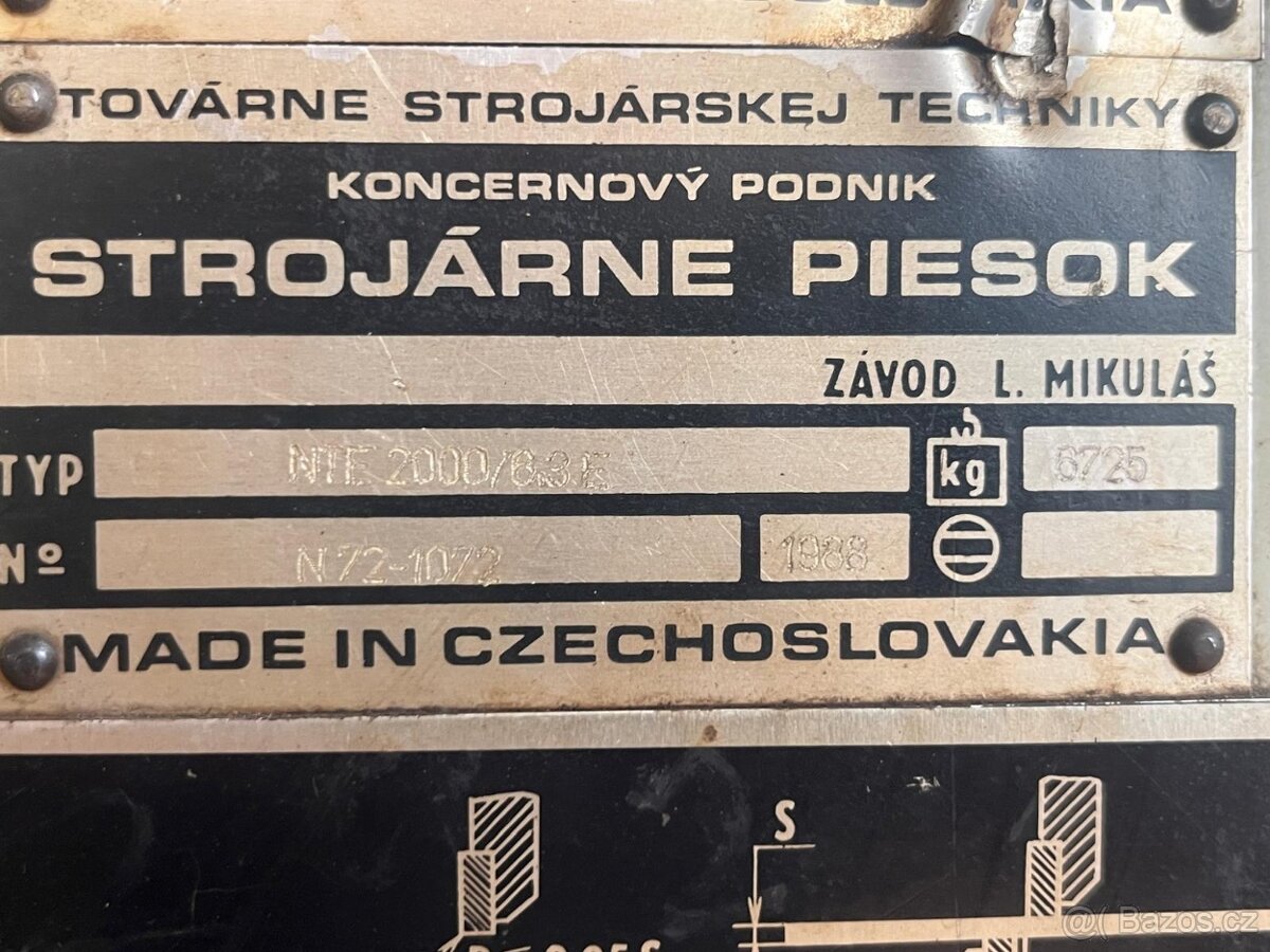 242. Strojní tabulové nůžky NTE 2000/6,3E - 13