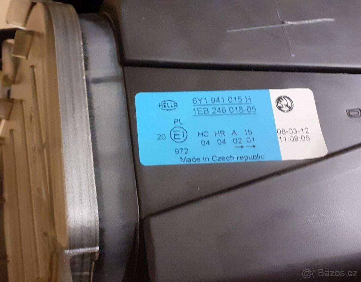 Světlo 2x - sada, na Š. Fabia 1, original Škoda, NOVÁ - 13
