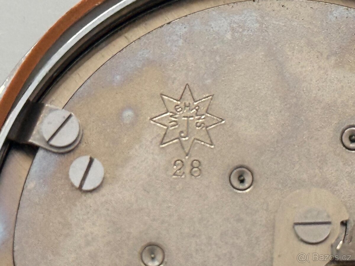 Zajímavé staré německé kapesní stopky Junghans 1/10s. - 13