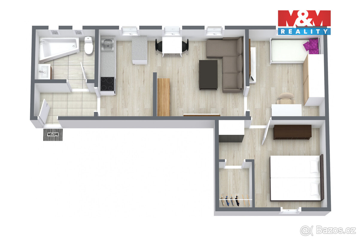 Prodej bytu 3+kk, 43 m², Karlovy Vary, ul. Borová - 13