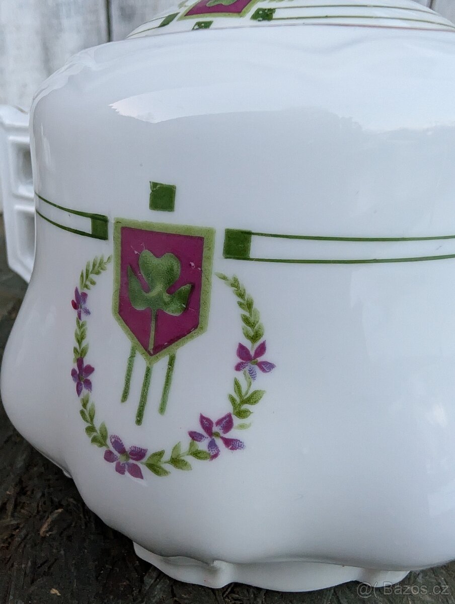 Sběratelská cukřenka v secesním stylu. - 13