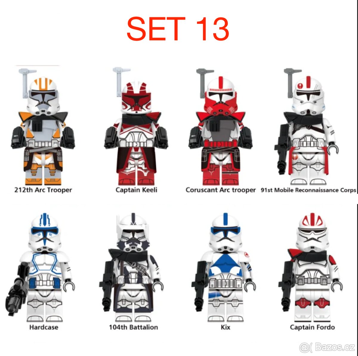 Rôzne figúrky Star Wars 4 (8ks) typ lego - nové - 13