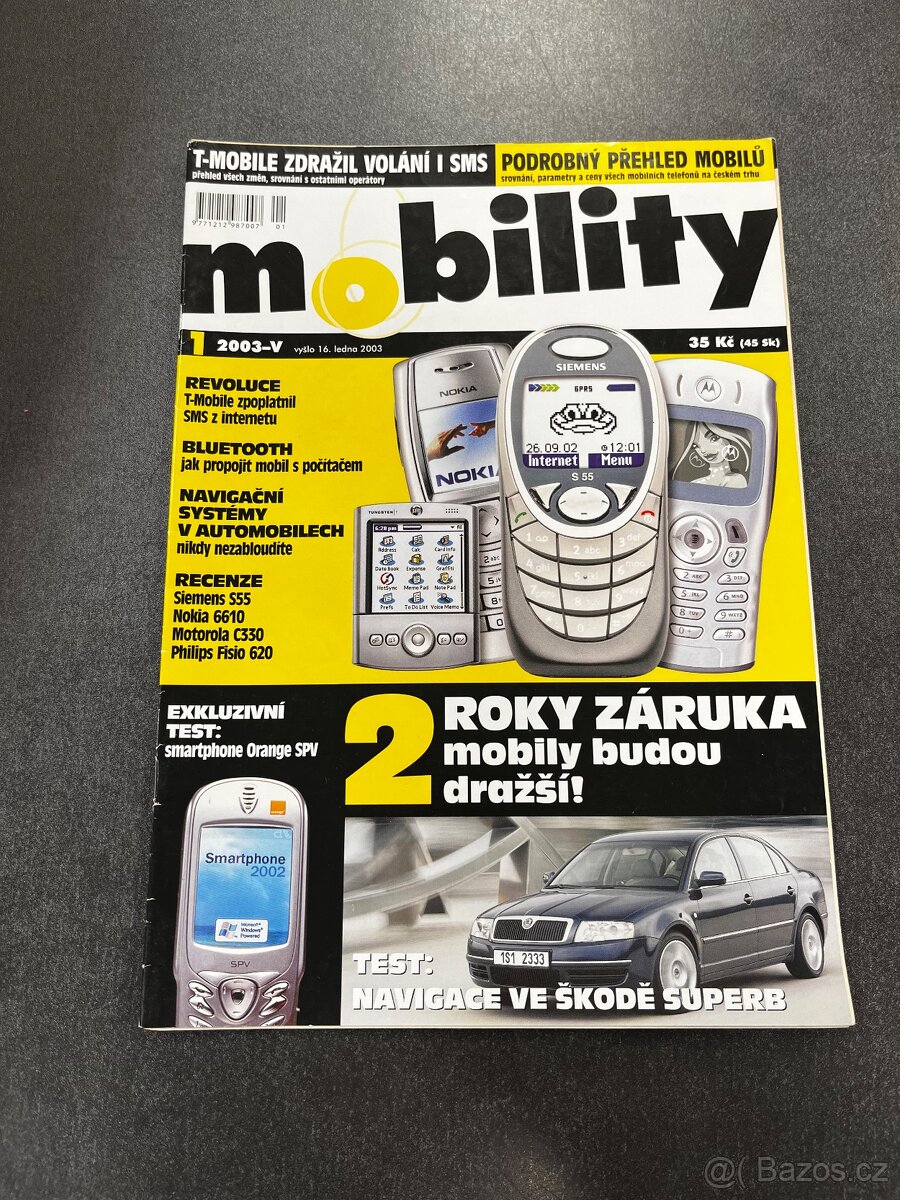 Časopis Mobility celý ročník 2003 12ks - 13