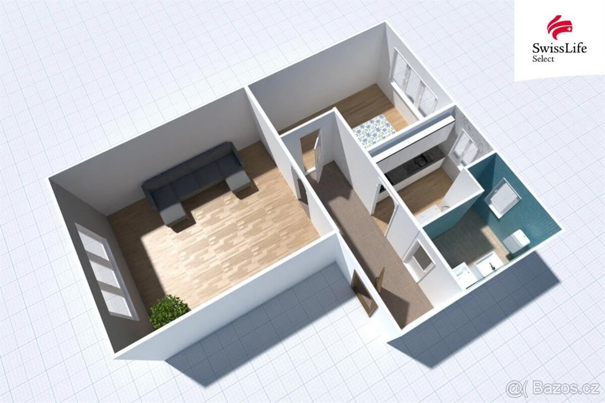 Prodej bytu 2+1 53 m2 Božkovská, Plzeň - 13