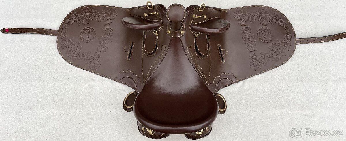 Australské sedlo s hruškou hnědé - 13