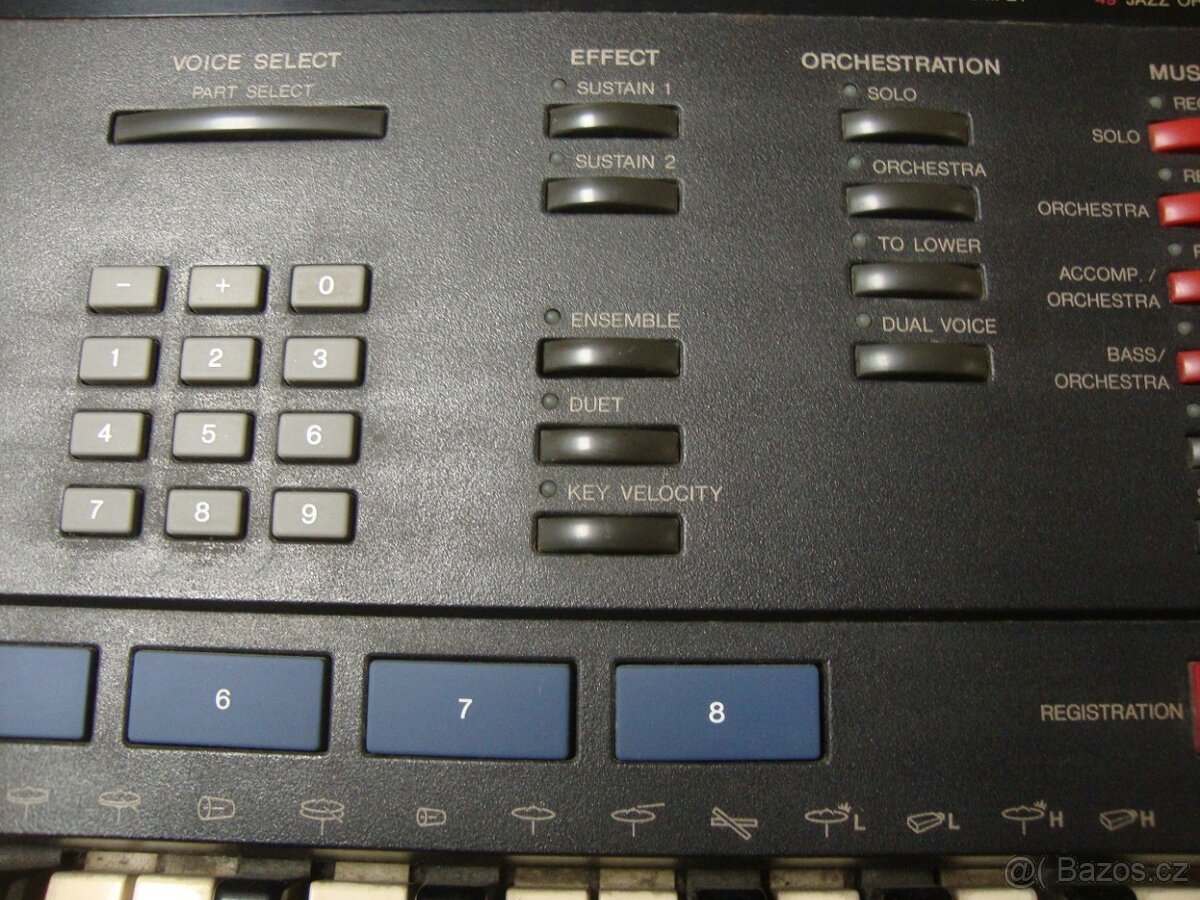 Elektrické klávesy varhany syntezátor Yamaha PSR-4500 1989 - 13