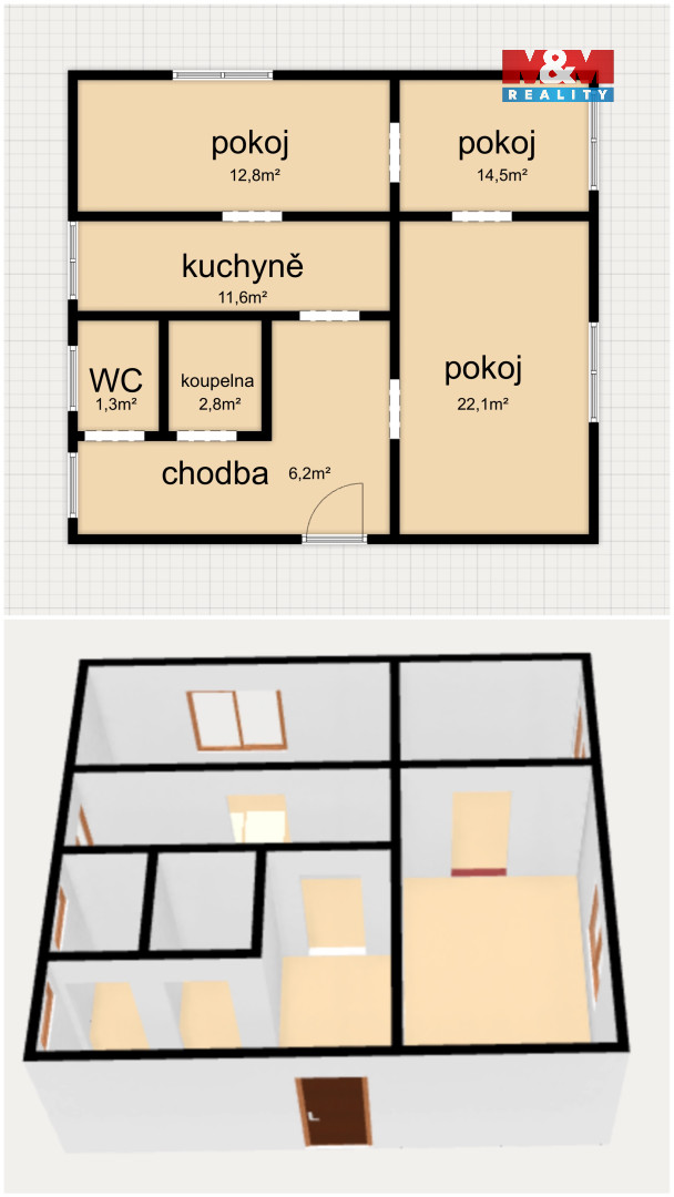 Prodej bytu 3+1 v Stříbře, ul. Západní Předměstí - 13