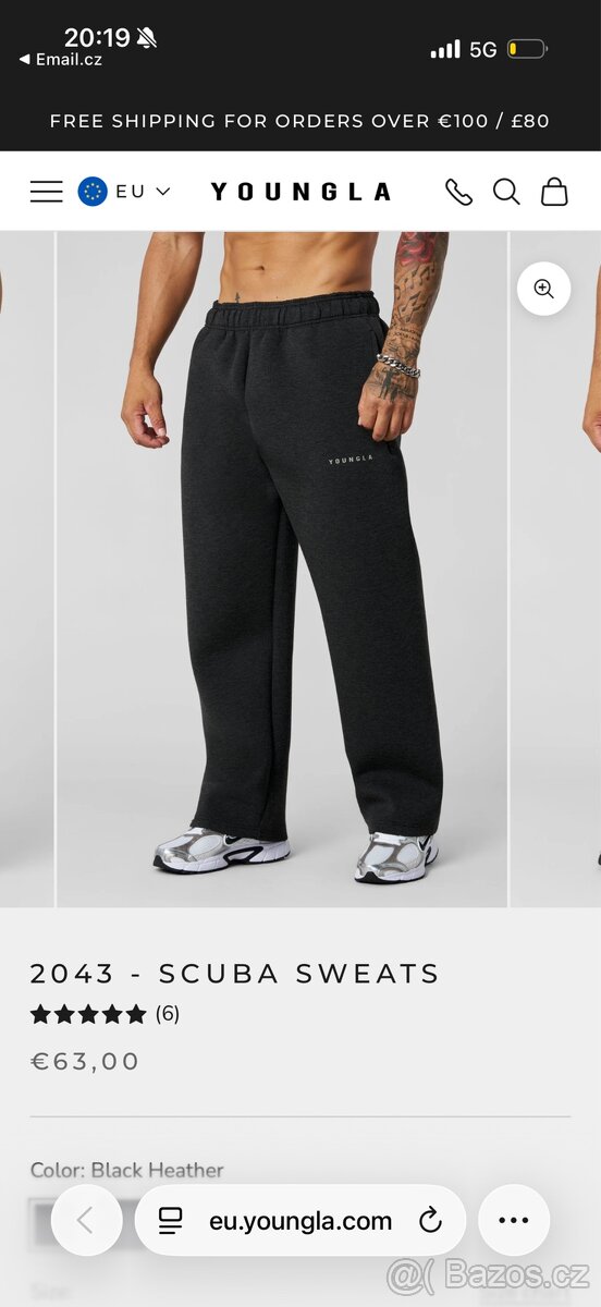 YoungLA Scuba set teplákovka (Black Heather) - 13