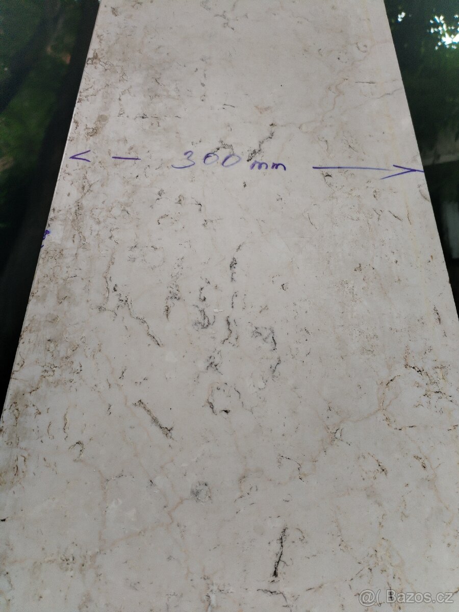 Dvoumetrový PARAPET síla 3cm 205x30cm. - 13