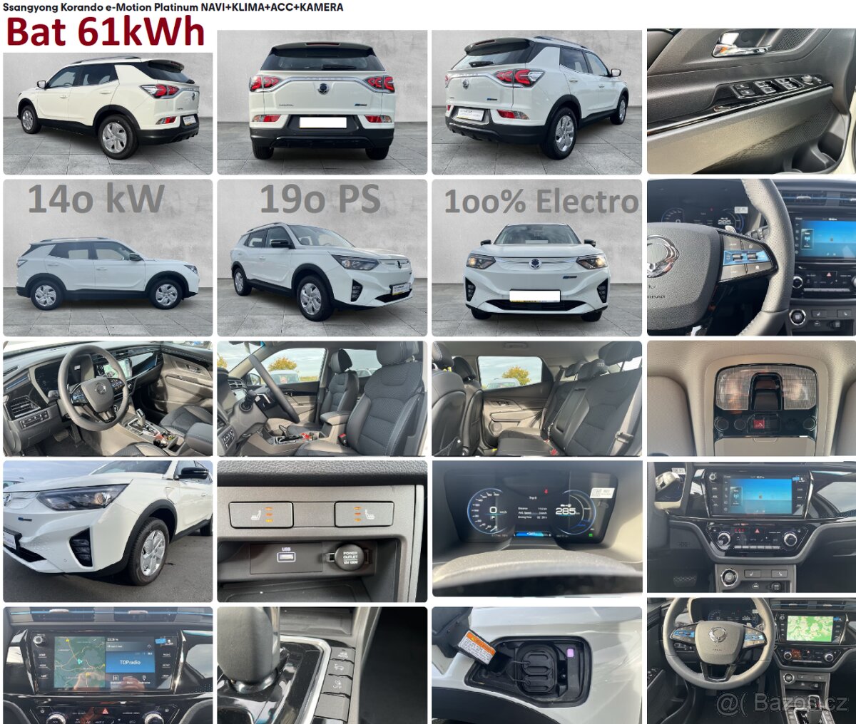 Ssangyong Korando electro Bat61kWh Platin NAV DPH ACC 8/24 - 13