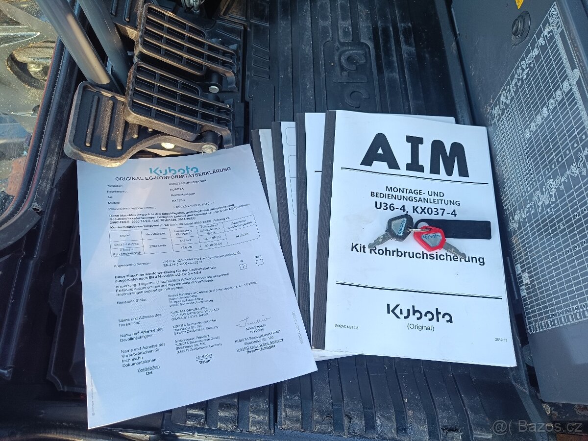 Minibagr Kubota KX 037- 4 Hi - Spec. - 13
