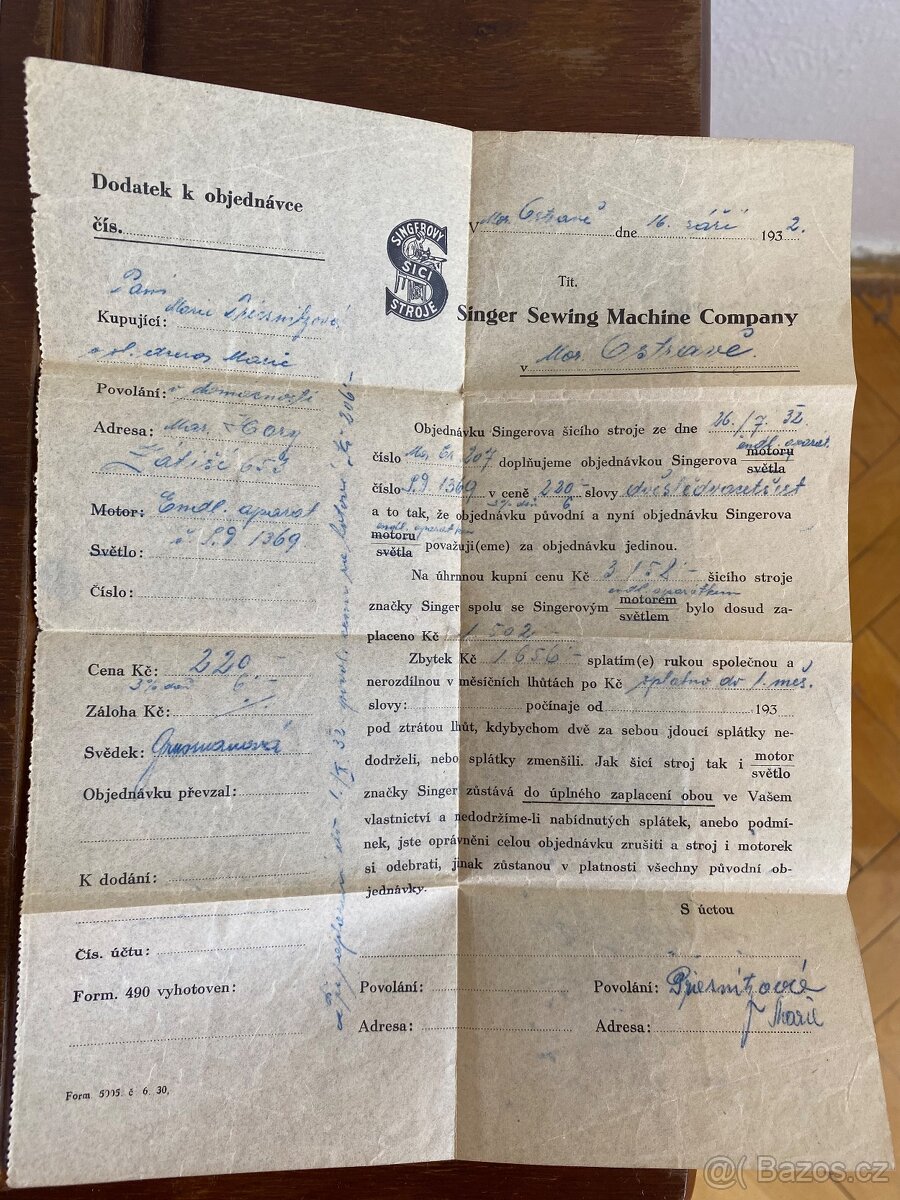Šicí stroj SINGER - 13