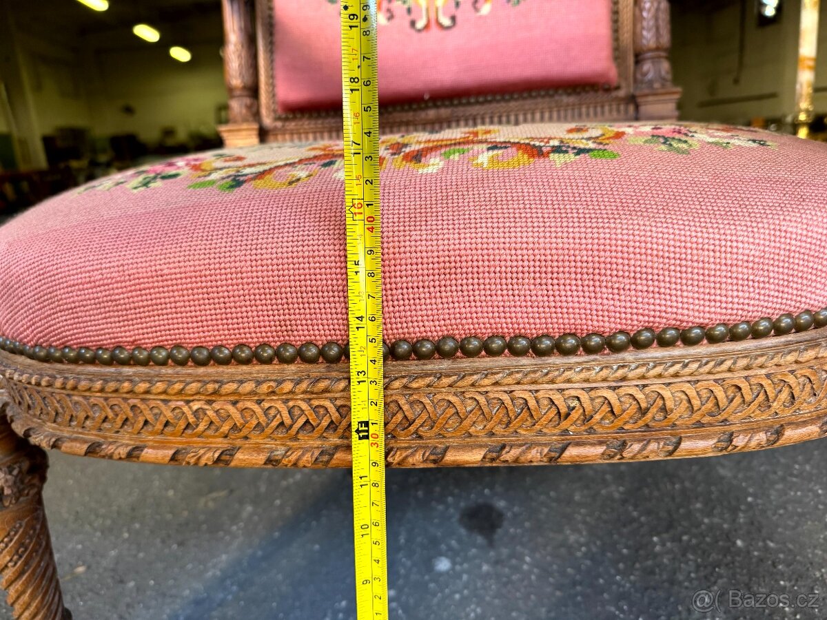 Starožitné Francouzské křeslo (132013) - 13