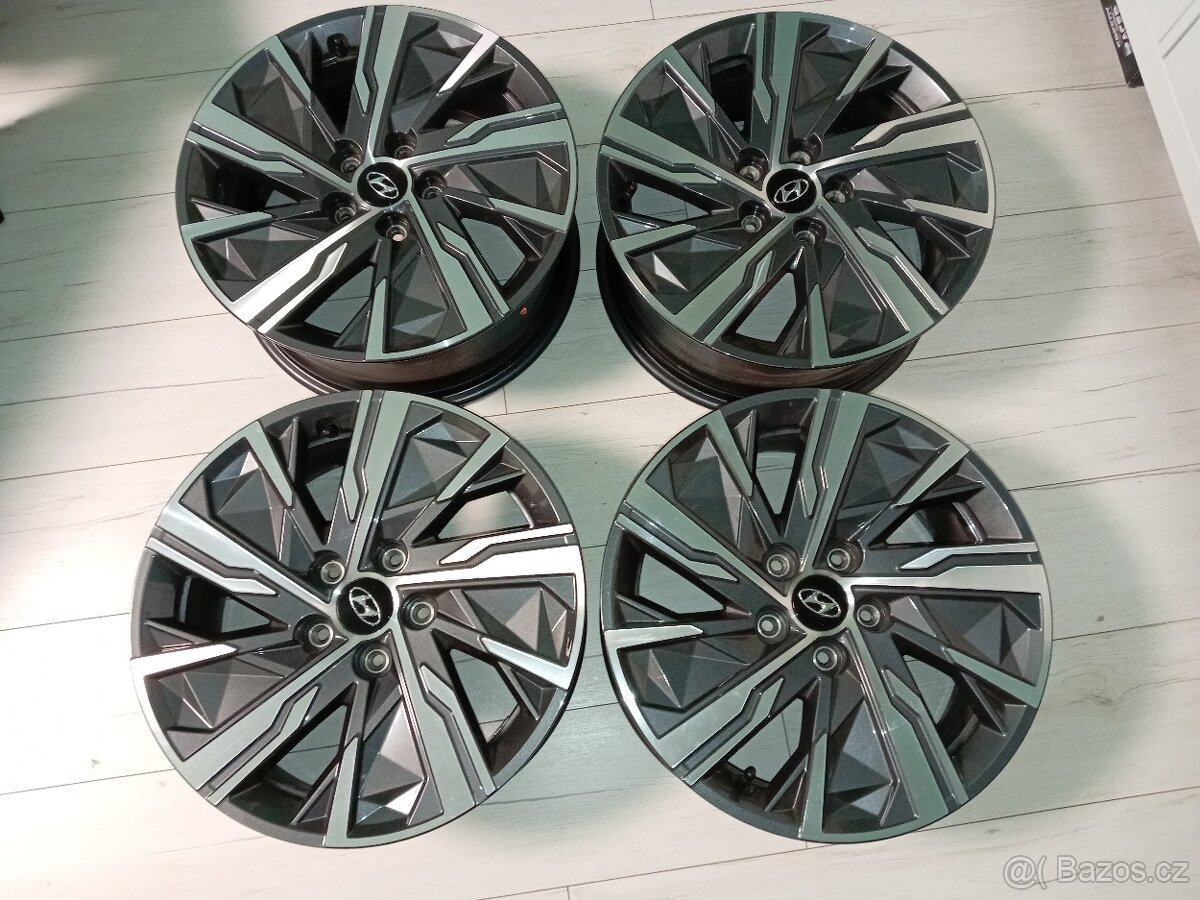 Originál ALU kola Hyundai Tucson R17 + čidla - 13