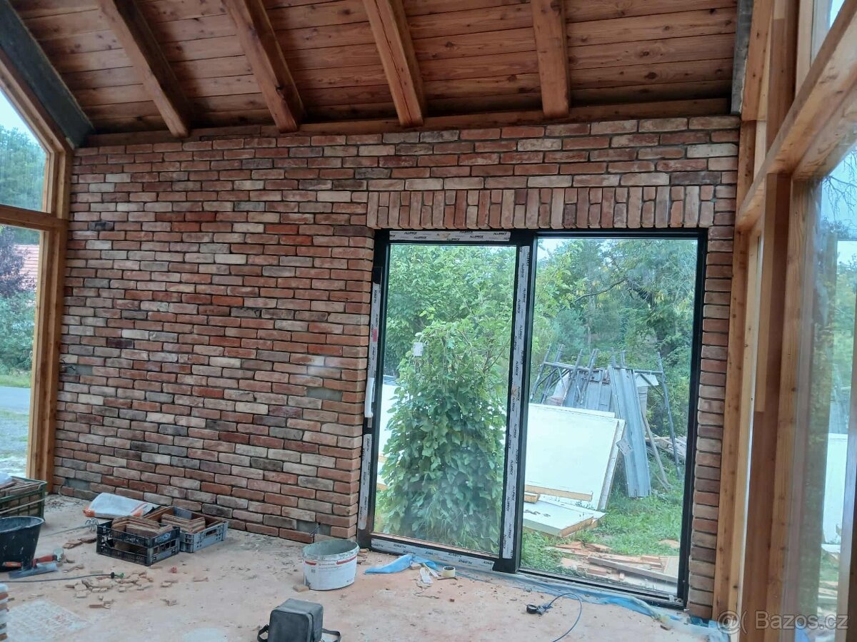 Cihlový obklad pásky z cihly líc - 13