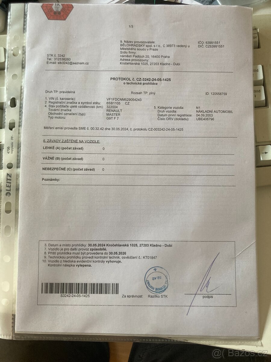 Renault Master 2,2D 66kW rok 2003 326000km - 13