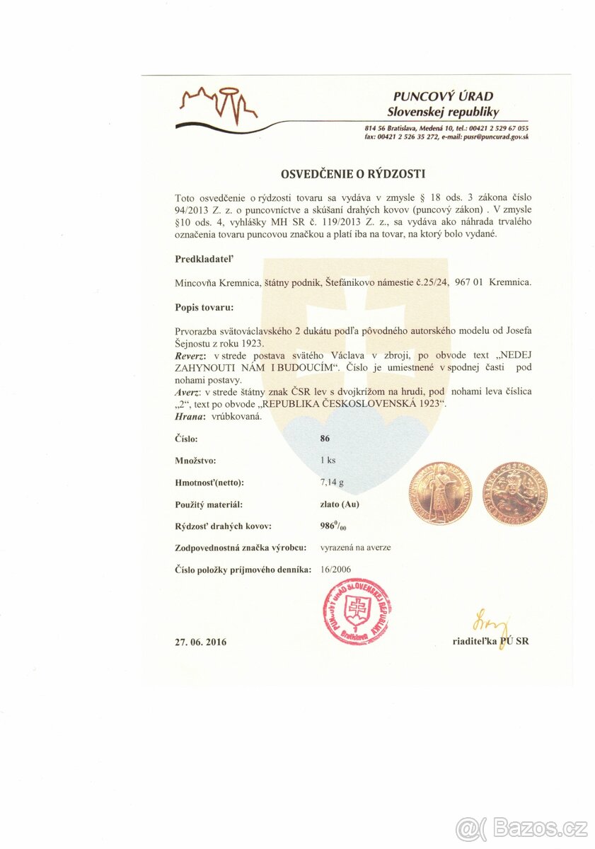 Kompletní sada Svatováclavských dukátů od Šejnosta - 13