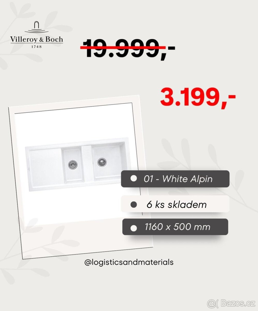 Villeroy & Boch výprodej — luxusní sanitární keramika - 13