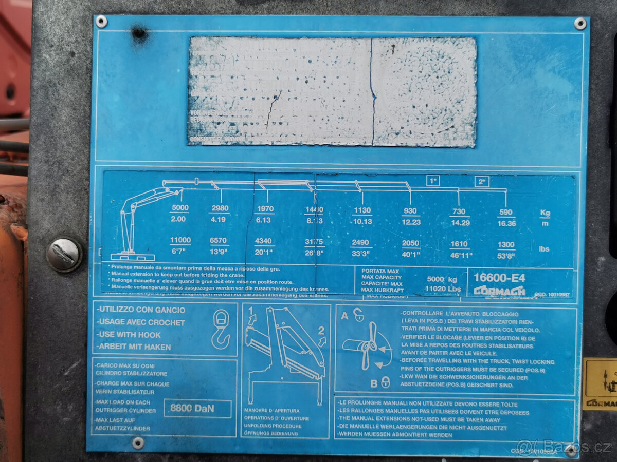 Prodám MERCEDES-BENZ AXOR 2533 L 6X2 E4 valník s hydr. rukou - 13