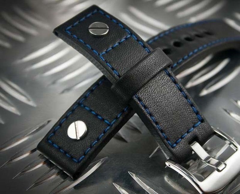 Kožený řemínek č.58 k hodinkám pilotky - 13