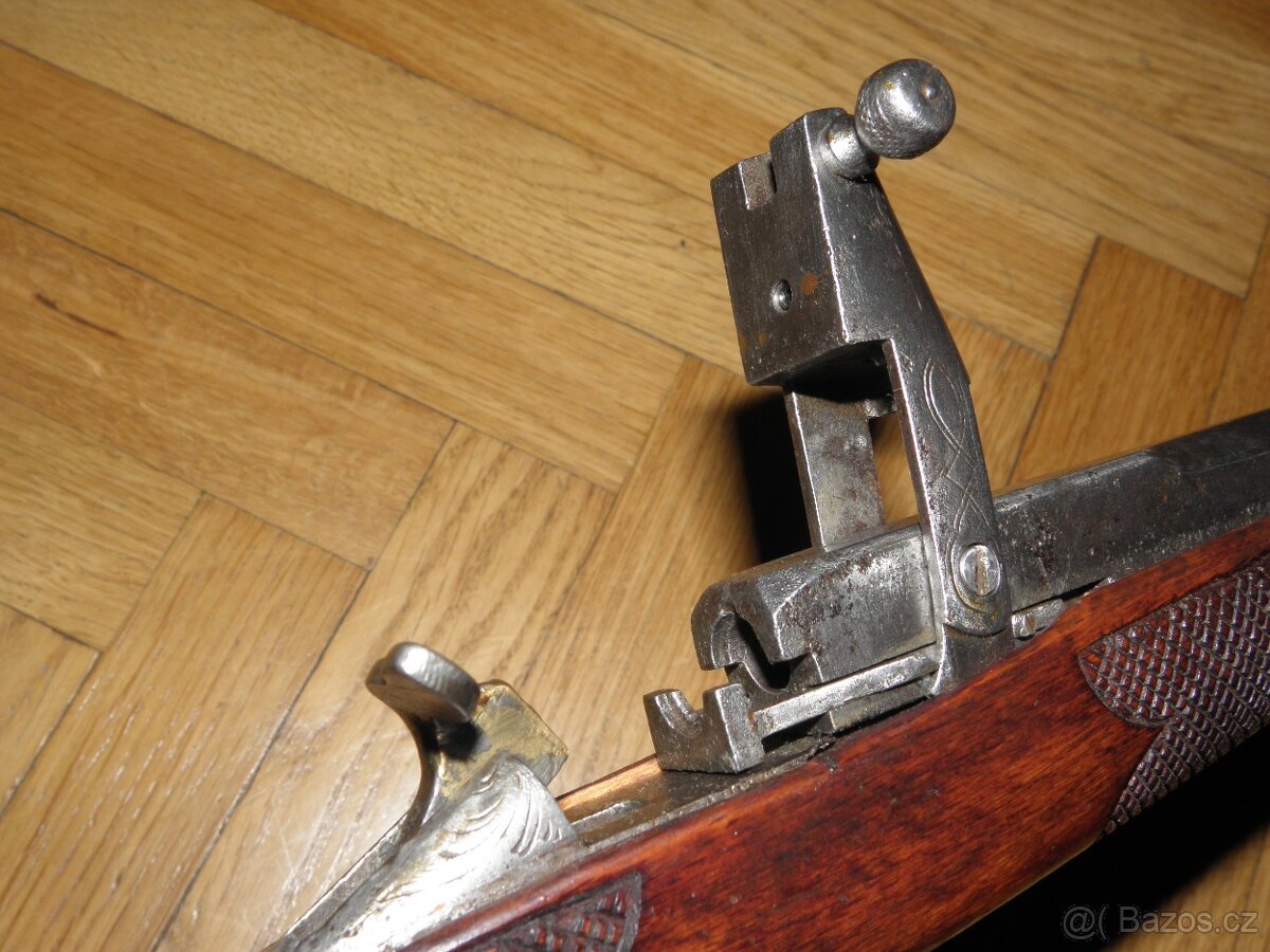 Historická flobertka 9mm - výrobce Emil Eggerth z Písku - 13