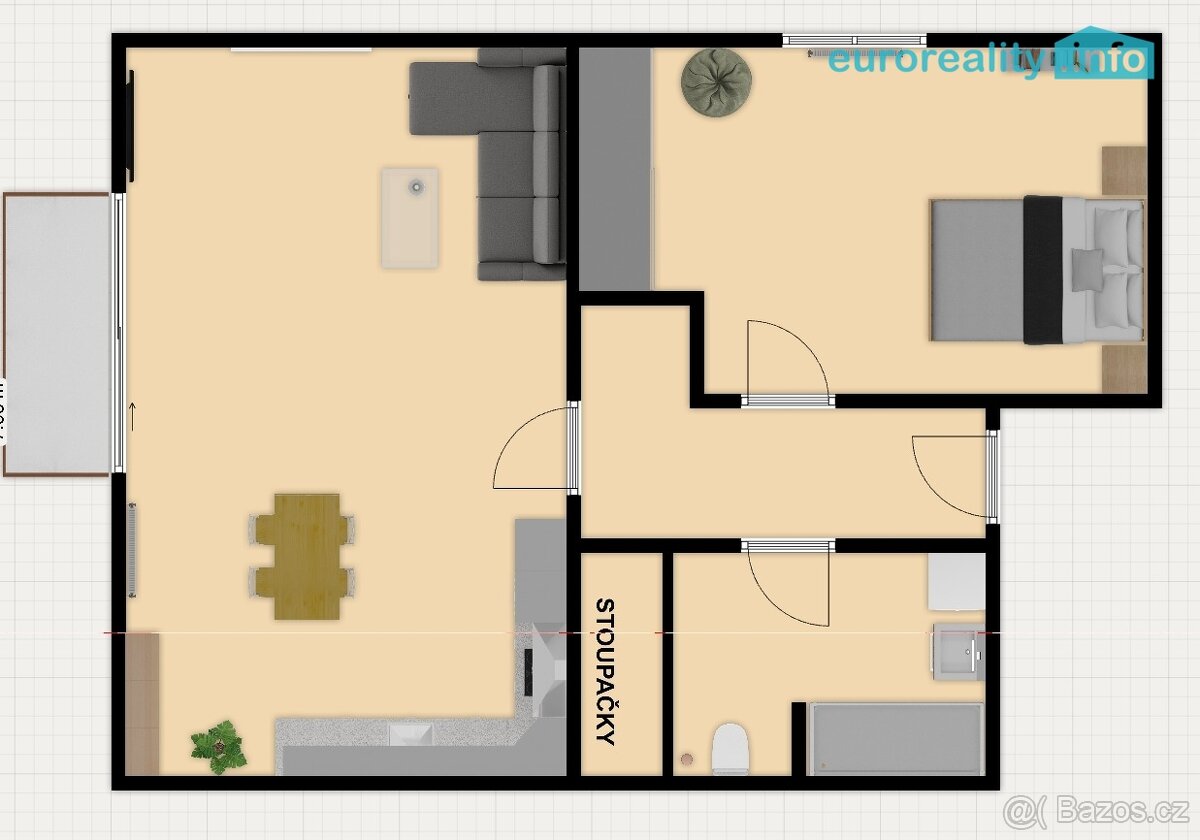 Prodej, byt 2+kk, 63 m2, Poděbradova, Plzeň - 13