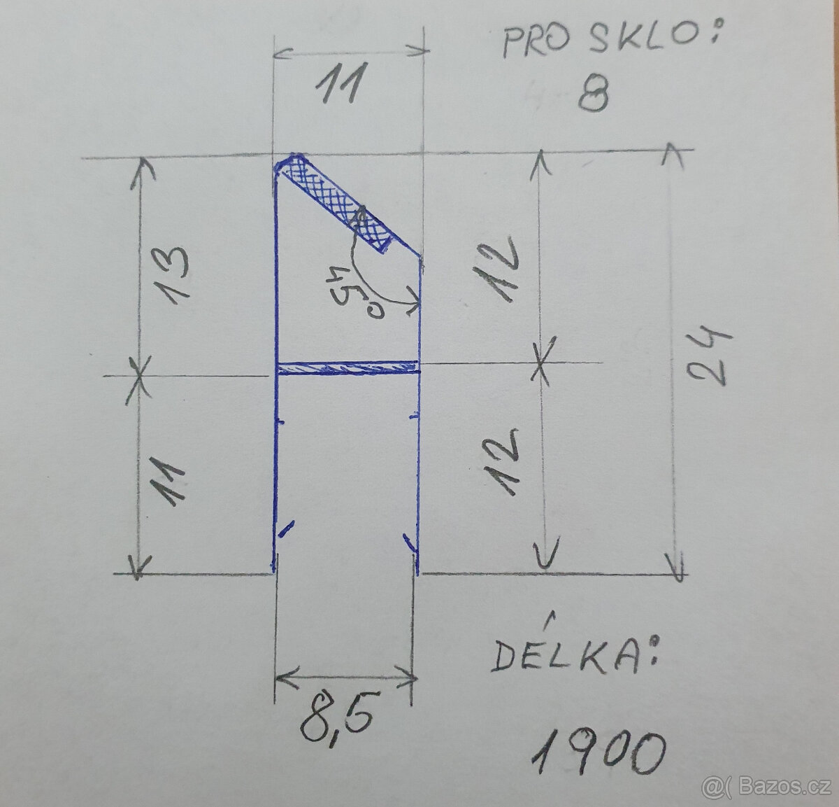 Magnetická těsnící lišta do sprch koutu - 3 typy - 13
